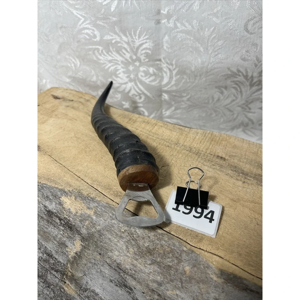 Africa Horn Springbok Antelope Antler Black Bottle Can Opener Unique Gift Barwar